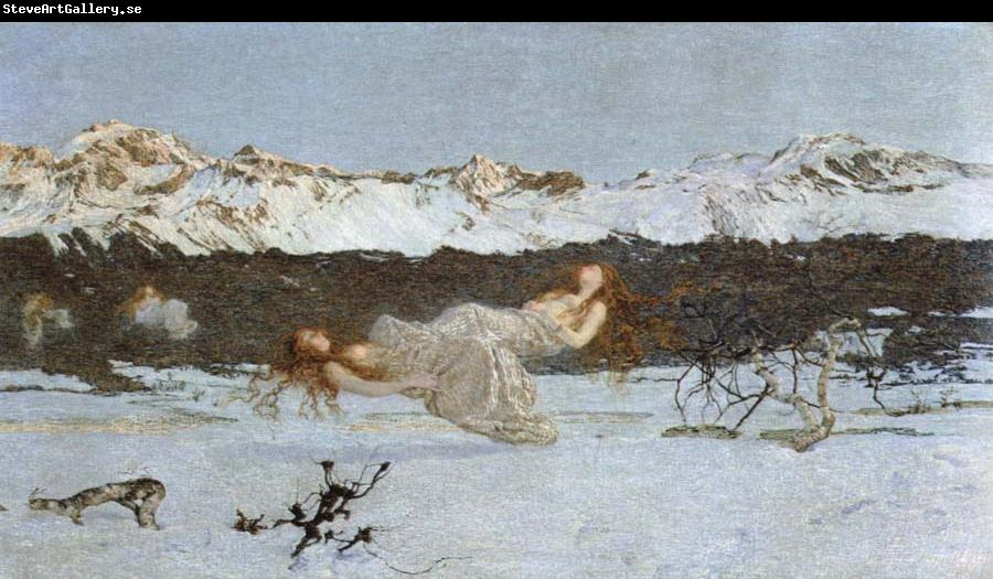 Giovanni Segantini the punishment of lust